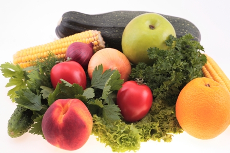 Afbeelding van groente en fruit bij artikel gezond eten en overgang